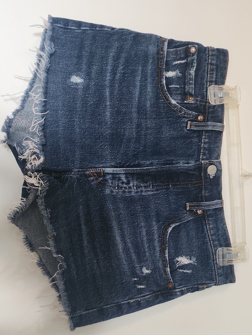 Levi's 501® Dark Blue Denim Jeans with Tan Stitching